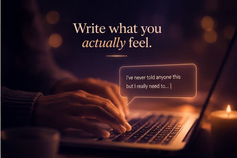 Write what you actually feel